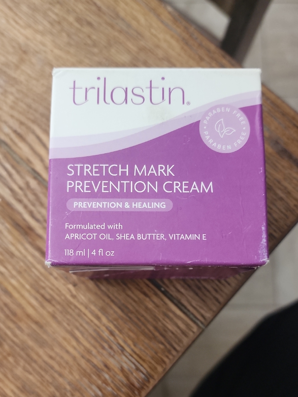 Trilastin Stretch Mark Prevention Cream - Purple & White Box